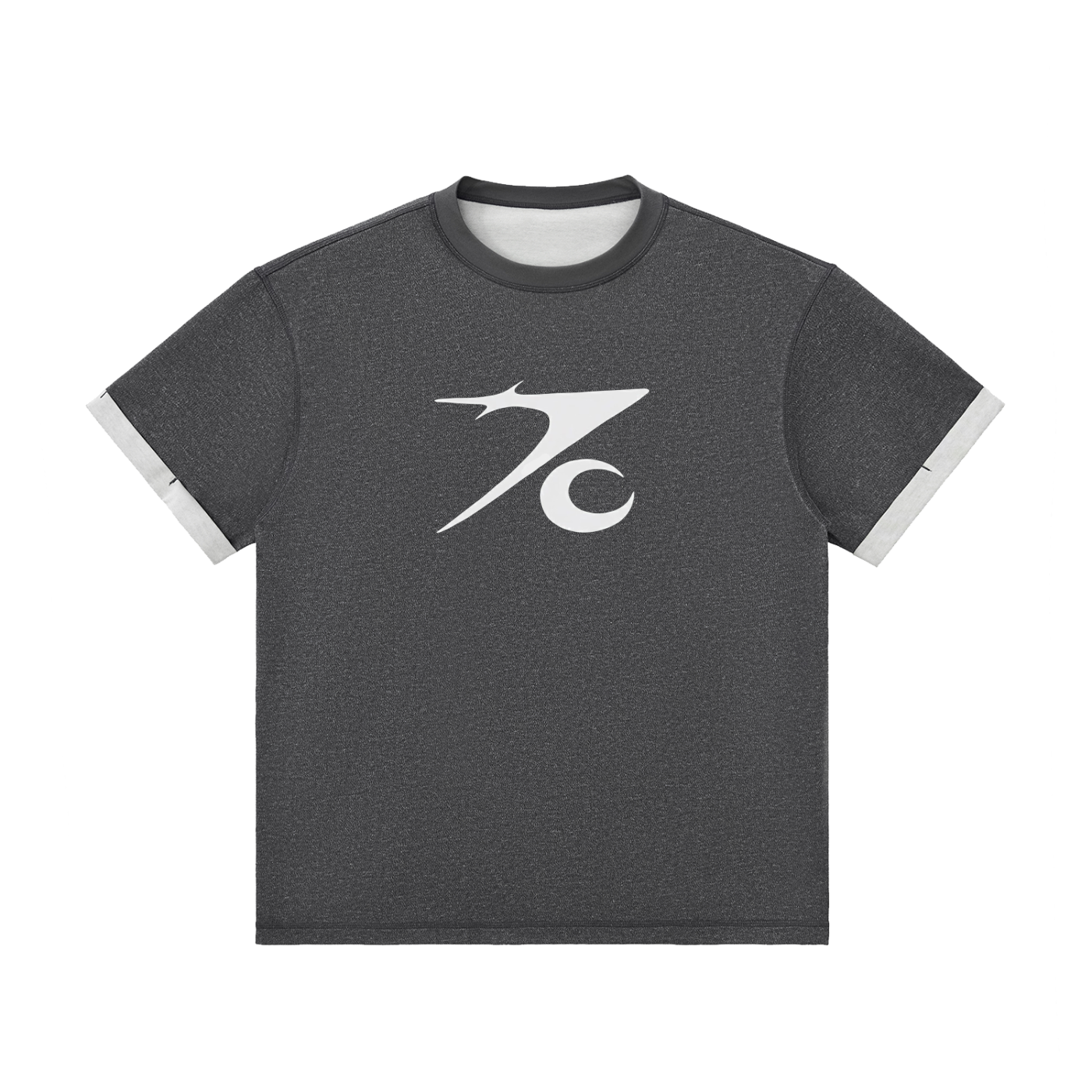 Contrast Cuff Cuffed T-Shirt