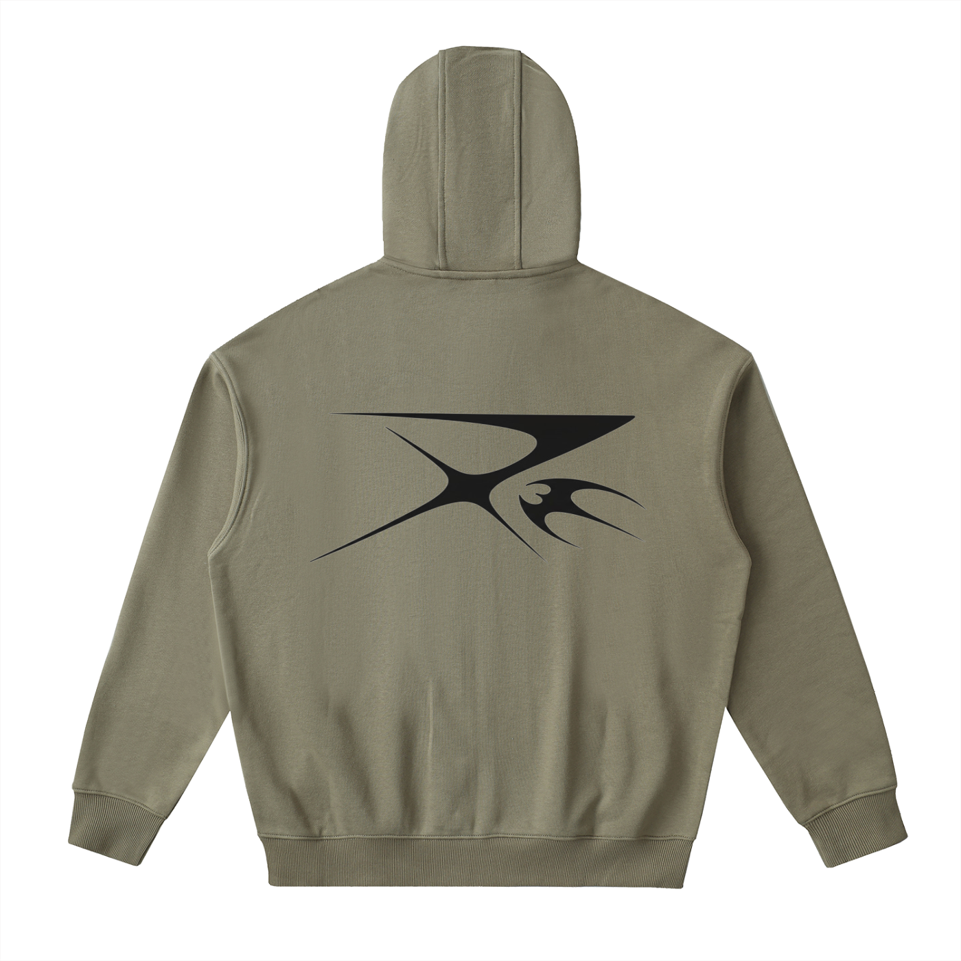 Drop-Shoulder Zip Up Hoodie